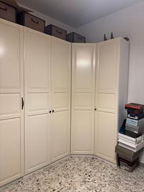 Moduli singoli 50 cm e angolare Armadio Ikea Pax