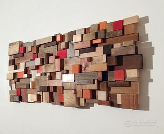 quadro scultura pannello decorativo legno