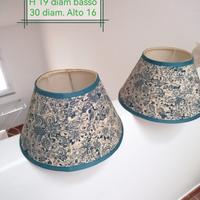 coppia cappelli per lampada da tavolo 