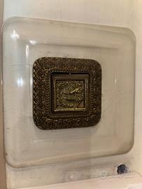 Placche ottone 2 pulsanti