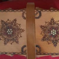 porta oggetti in legno