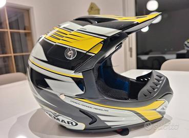 Casco Cross Enduro VEMAR in Fibra - Taglia S 