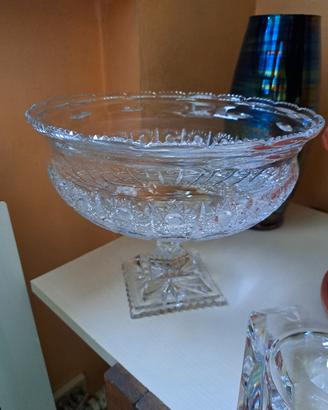Coppa in cristallo di Boemia vintage del 900