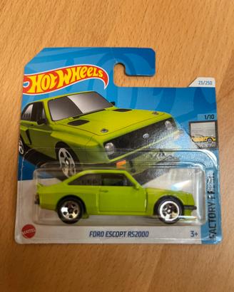Hot Wheels Ford Escort RS2000 Verde