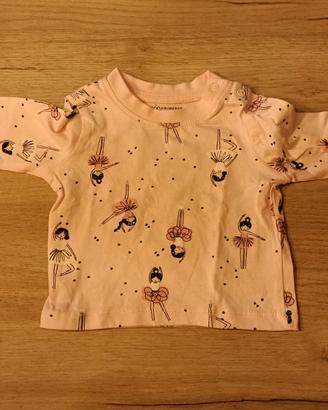 set 3 maglie manica lunga neonata taglia 3 mesi