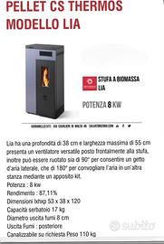 Stufa a pellet CS Thermos mod Lia AUTOPULENTE