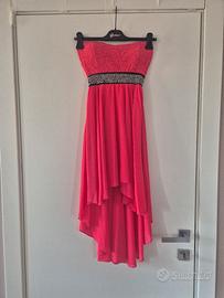 Abito da cerimonia  asimmetrico fucsia 