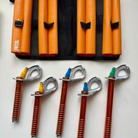 5 Viti ghiaccio Petzl Laser Sperd Light + case