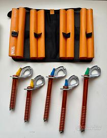5 Viti ghiaccio Petzl Laser Sperd Light + case