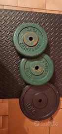 Tre dischi da 10kg foro 25mm