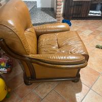 Poltrone in pelle divano ad un posto
