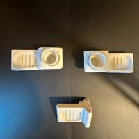 3 porta sapone in porcellana anni 80