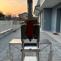 Barbecue a gas verticale