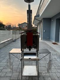 Barbecue a gas verticale