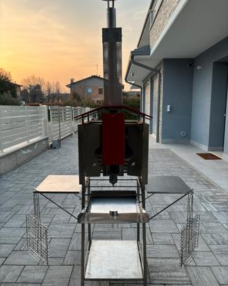 Barbecue a gas verticale