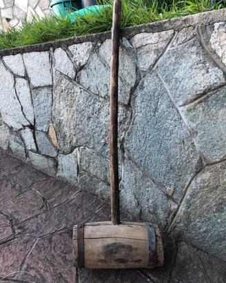 Mazzuolo mazza legno artigianale epoca