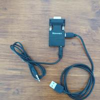 Foinnex adattatore VGA HDMI 1080p audio e video