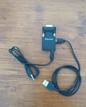 Foinnex adattatore VGA HDMI 1080p audio e video