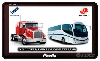 PilotOn M9Plus 16GB Navigatore Camion Mappe 2025