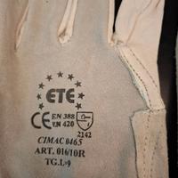 Guanti da lavoro in fiore vitello bianco