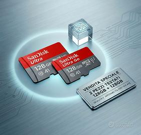 Coppia Micro SD Sandisk da 128gb testate usate