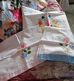 nr 3 asciugamani vintage in lino