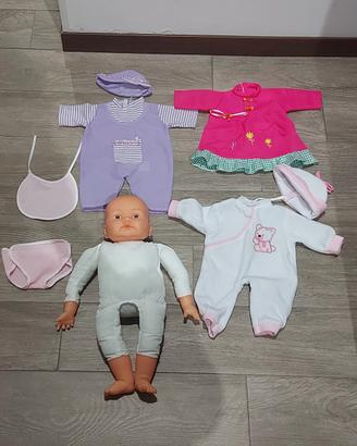 Love Bebè Bambola dolci coccole 46 cm con vestiti