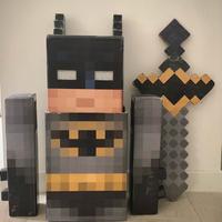 Vestito da carnevale batman maincraft