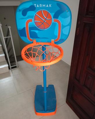 canestro con asta supporto