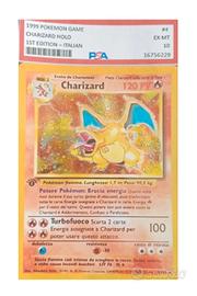 🔥 CHARIZARD 1° EDIZIONE GRAAD ITA POKEMON CARD 