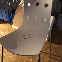 4 Sedie design bianche