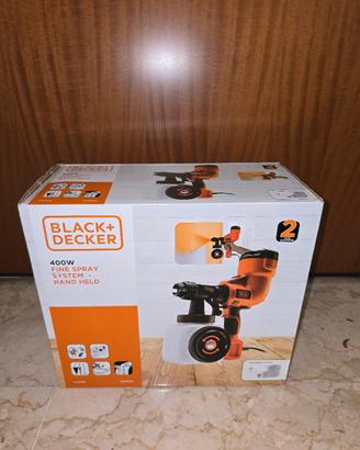 Pistola spruzzo BlackDecker pittura vernice nuova 
