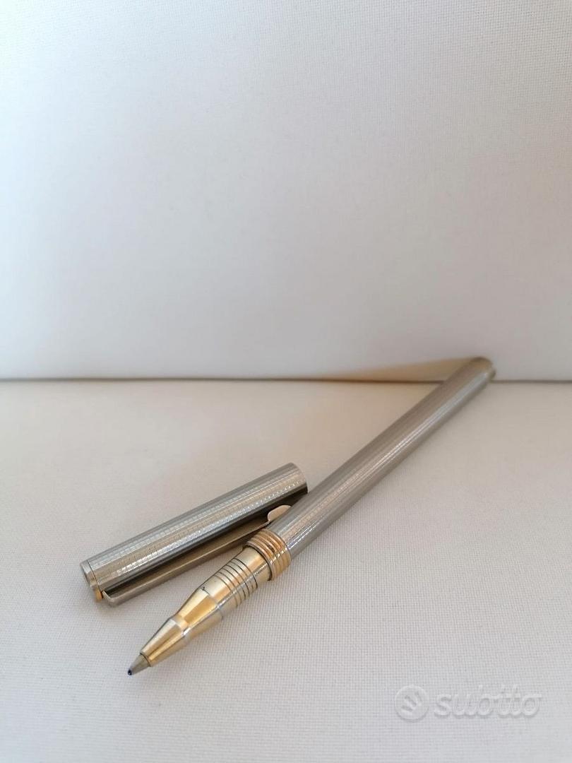 MARIO VALENTINO Penna sfera Ballpoint pen corpo metallo refill  originaleVINTAGE