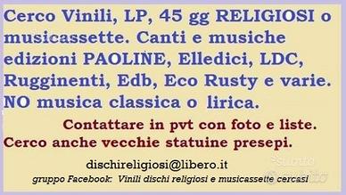 LP Musicassette dischi religiosi vinili