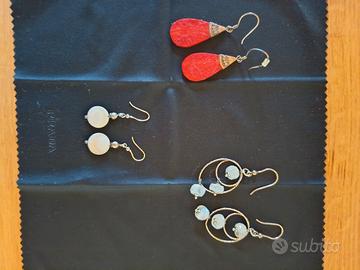 Orecchini argento e pietre dure