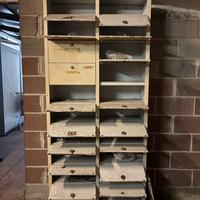 Archivio/ schedario vintage in metallo