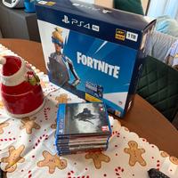 PS4 Pro 1TB con scatola 1 controller + 8 giochi