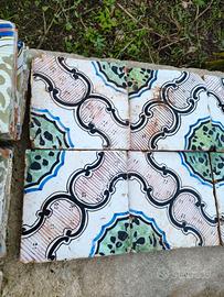 8 mattonelle maioliche