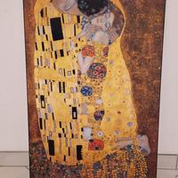 Copia  su pannello in legno - il Bacio di Klimt