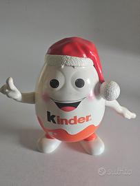 Salvadanaio Kinder cappello Babbo Natale Vintage