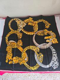 Foulard in seta Cartier col motivo Panthèr