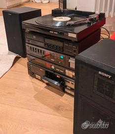 impianto stereo hi-fi vintage Sony