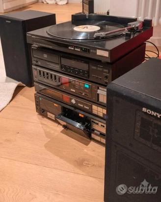 impianto stereo hi-fi vintage Sony