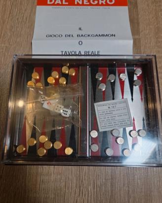 Gioco Backgammon in acciaio magnetico Dal Negro 