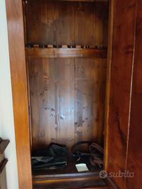 Armadio Porta Armi Artigianale in Legno Massiccio