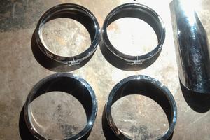 cover e ghiere per fari Harley Davidson 