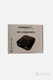 Switch KVM USB 2.0 Sabrent con spia led 2 PC in 1