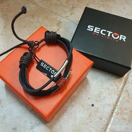 bracciale SECTOR uomo - tessuto con ala - nero