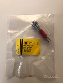 stock spie luminose rosse con ghiera di fissaggio