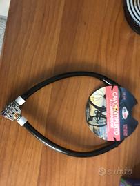 Cavo con combinazione per bici,nuovo come da foto